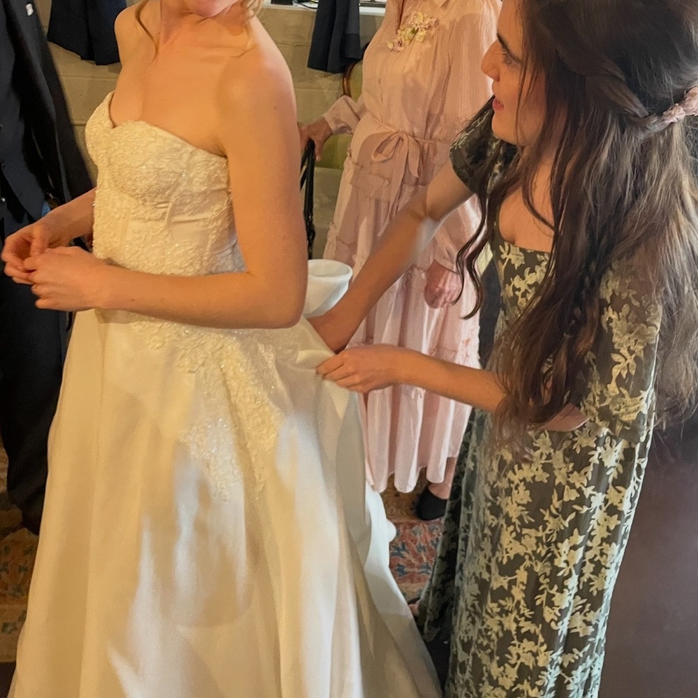 Anne Barge 100% silk wedding dress - Picture 2 of 15